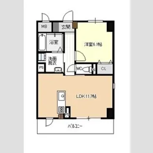 ロイヤル山王【4階】の間取り