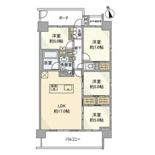 オープンレジデンシア御器所【203号室】の間取り