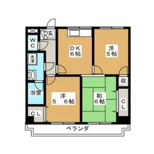 ハーモニアス元八事【2階】の間取り