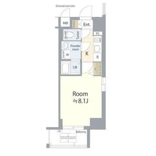 エスリード名古屋東別院【11階】の間取り