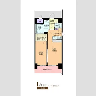 ル セルクル【0601号室】の間取り