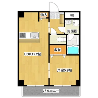 ST PLAZA FUKIAGE【201号室】の間取り