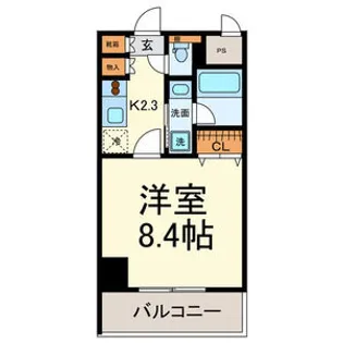 グランルージュ栄 Ⅱ【2階】の間取り