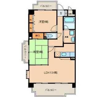 エクセレントみずの【0701号室】の間取り