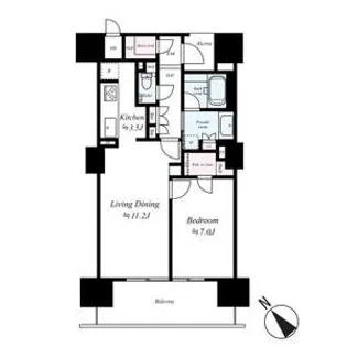 ローレルコート泉【902号室号室】の間取り