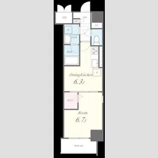 ルナ クレシエンテ【6階】の間取り