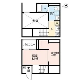 Beatus(ビータス)【2階】の間取り