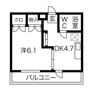 ネスパルド雅【3階】の間取り