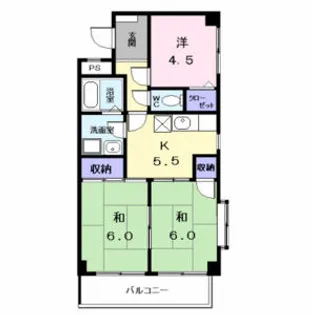 住苑アーク若宮【3階】の間取り