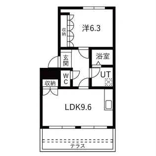 ヴィラ花水木Ⅱ【1階】の間取り