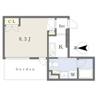 COZY菊井【1階】の間取り