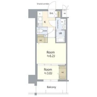 エスリード栄エステージ【12階】の間取り