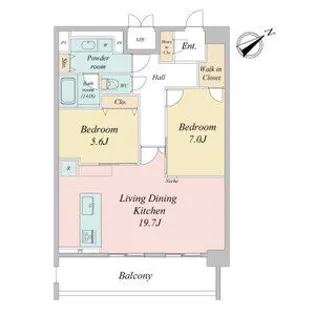 グランルクレ新栄イースト【10階】の間取り