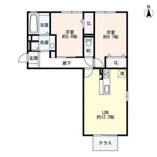 Cielo(シエロ)【1階】の間取り