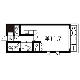 プランドール荒子川公園【4階】の間取り