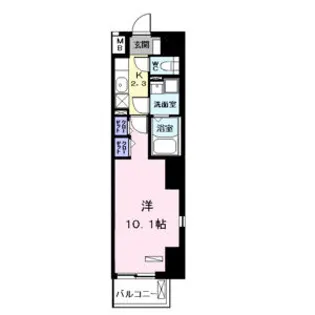 BRIO 名南【8階】の間取り