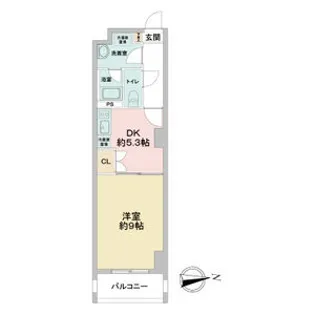 レジディア東桜【8階】の間取り
