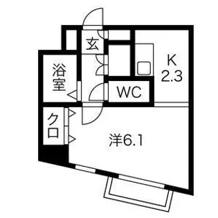 カッコルディ【101号室】の間取り