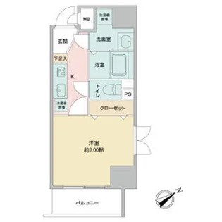 アプリーレ千代田【0501号室】の間取り