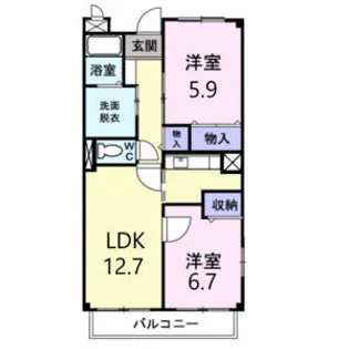 プラシード【2階】の間取り