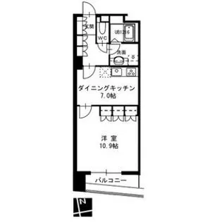 セイント橘【6階】の間取り