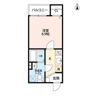 First step 絆(ファーストステップキ【202号室】の間取り