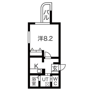 WILL鶴舞【6階】の間取り