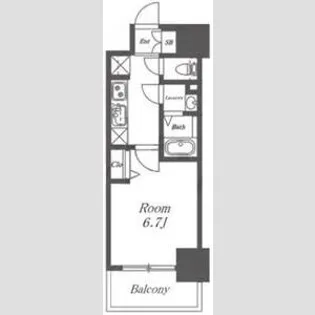 プレサンス上前津エレスタ【0813号室】の間取り
