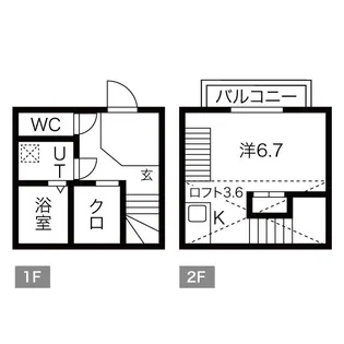 アーバングレイスII【206号室】の間取り