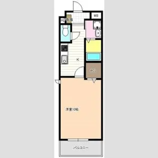 メルベーユ土古【1階】の間取り