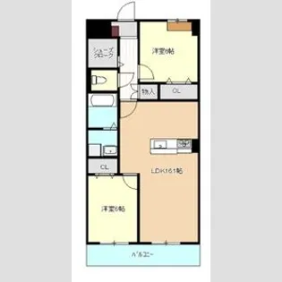 Blue grass【3階】の間取り