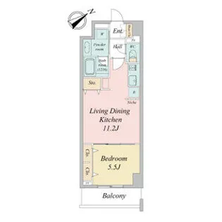 グランルクレ新栄イースト【0802号室】の間取り