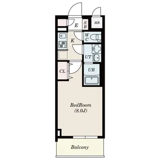S-RESIDENCE志賀本通North【2階】の間取り