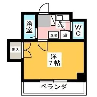 フォルス味鋺【2C号室】の間取り
