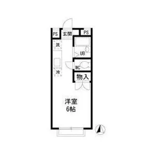 エステートピアMK【107号室】の間取り