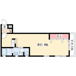 金龍コーポ中村【102号室】の間取り