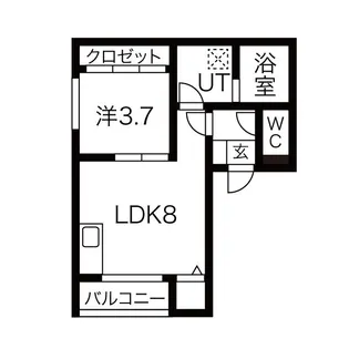 アーバンレジデンス名古屋【2階】の間取り