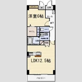 アヴニール・シエル【5階】の間取り