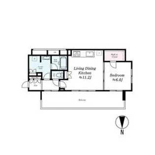 プラウドタワー名古屋伏見【904号室号室】の間取り