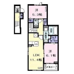 ブルーデイジー【2階】の間取り