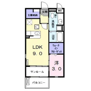 カサブランカ エフ【1階】の間取り