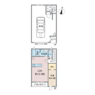 Back date fort【2階】の間取り