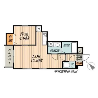 アルティス本陣【101号室】の間取り