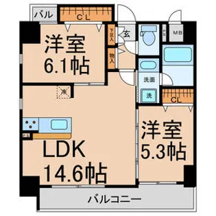 Residence Nagoya【7階】の間取り