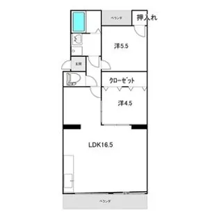 ハイツエクセル【2階】の間取り