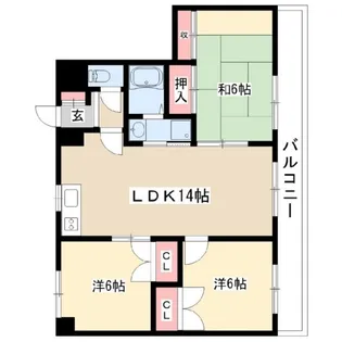 ビッドフォードマンション【3階】の間取り