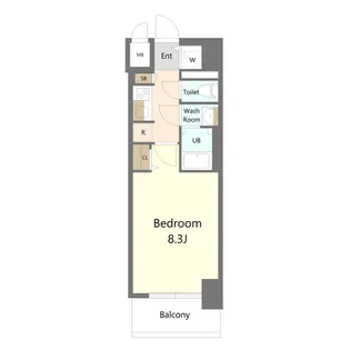 S-RESIDENCE堀田駅前futur(フチュール) 【1103号室】の間取り