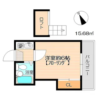 ボナール金山【103号室】の間取り