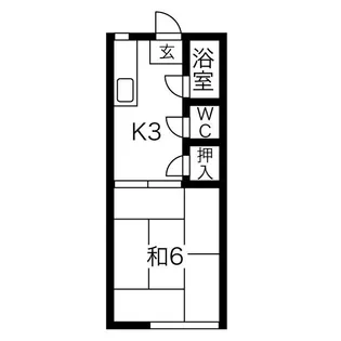 姫宮ハイツ【101号室】の間取り