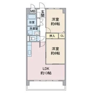 スカイアークビル【9階】の間取り